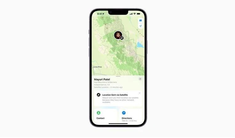 富顺苹果14维修分享iPhone14系列中 FindMy功能通过卫星分享位置方法教程 